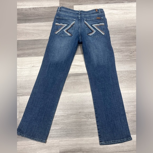 7 For All Mankind FLynt Jeans size 32 detailed back pockets - Picture 6 of 8